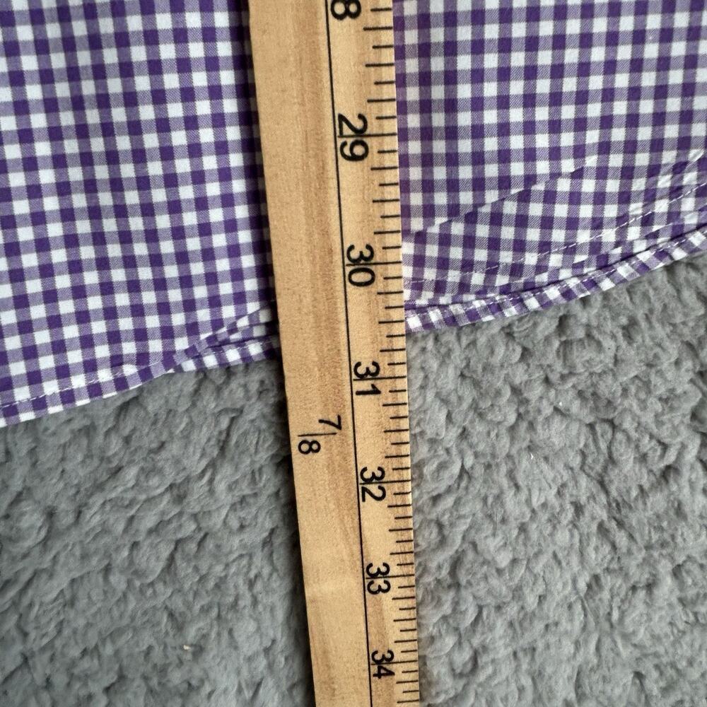 Ralph Lauren Polo Men's XXL Classic Fit Button Down Long Sleeve Purple And White - Picture 9 of 13